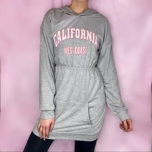 Grey Hoodie Dress